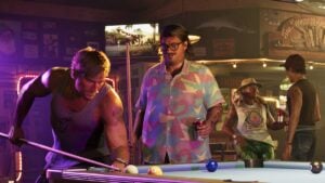 Jason Duval playing pool with Cal