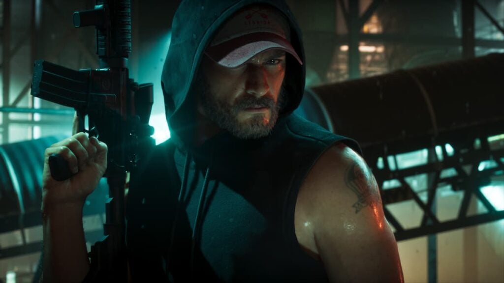 Bearded Jason Duval Holding a Rifle
