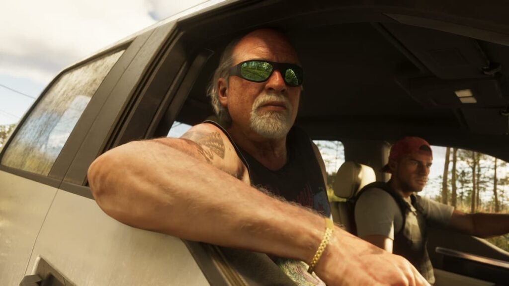 Brian Heder in a vehicle with Jason Duval
