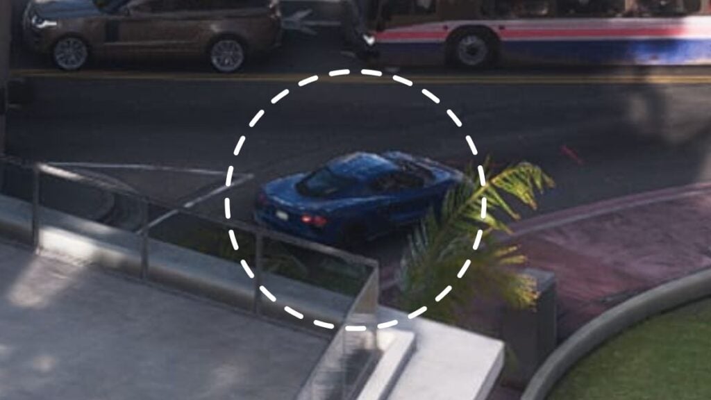 Blue Coquette D10 parked in Vice City