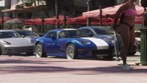 The Bravado Banshee parked on the street in GTA VI