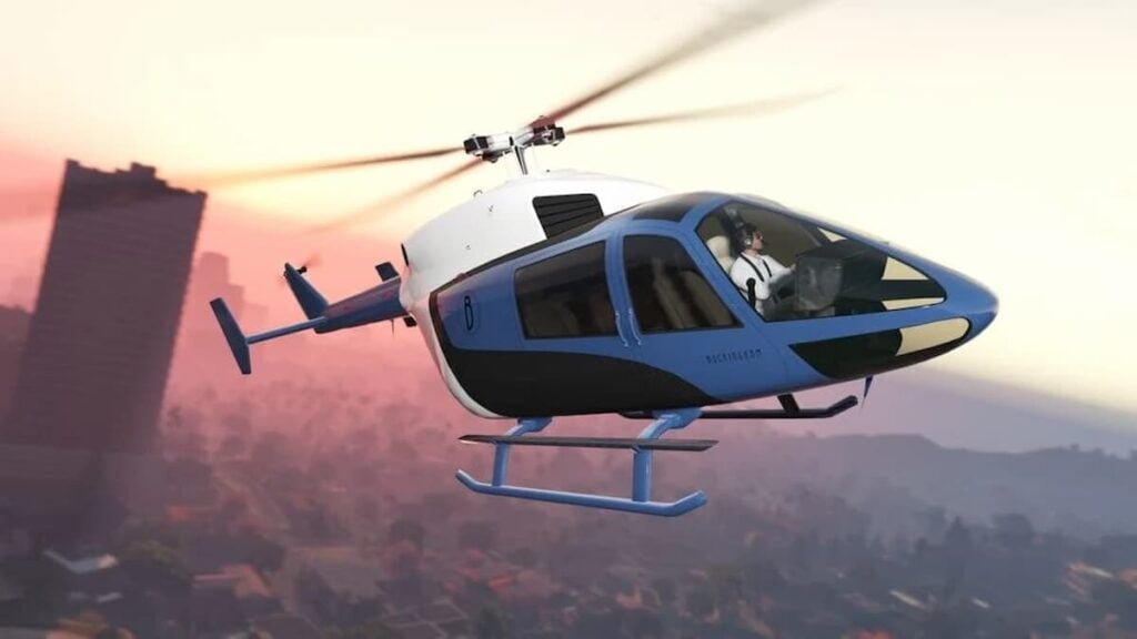Light blue Buckingham SuperVolito flying in GTA Online