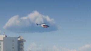 Buckingham SuperVolito seen above Vice Beach in GTA VI Trailer 1
