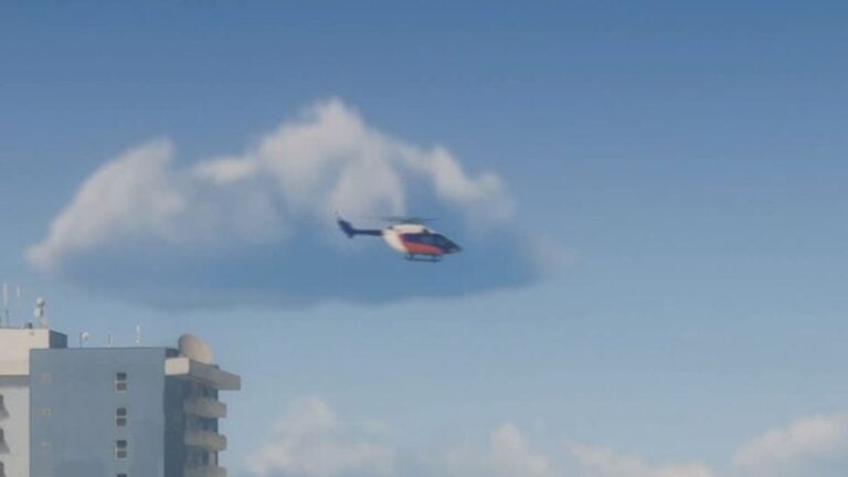 Buckingham SuperVolito seen above Vice Beach in GTA VI Trailer 1