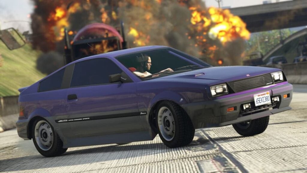 Official screenshot of Dinka Blista Compact in GTA V driven by Trevor