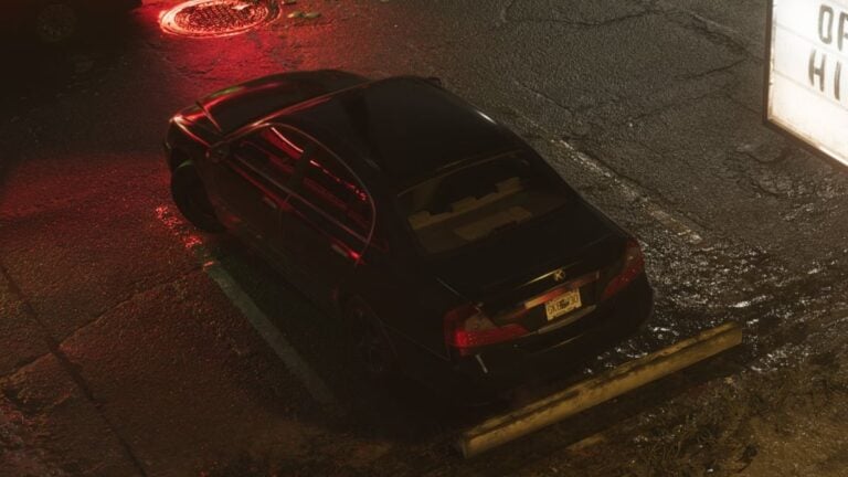 Karin Intruder Parked Outside the Delights strip club in GTA VI
