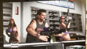 Various weapons in GTA VI.