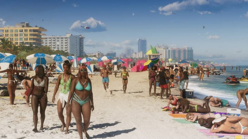 Screenshot of Ocean Beach from Vice City