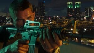 The Carbine Rifle in GTA VI, held by Jason.