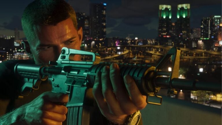 The Carbine Rifle in GTA VI, held by Jason.