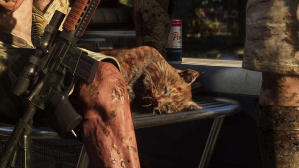 Dead Bobcat on a bench in GTA 6
