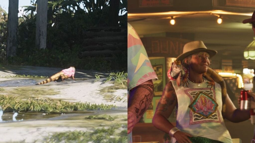Iguanas with a shirt in GTA 6