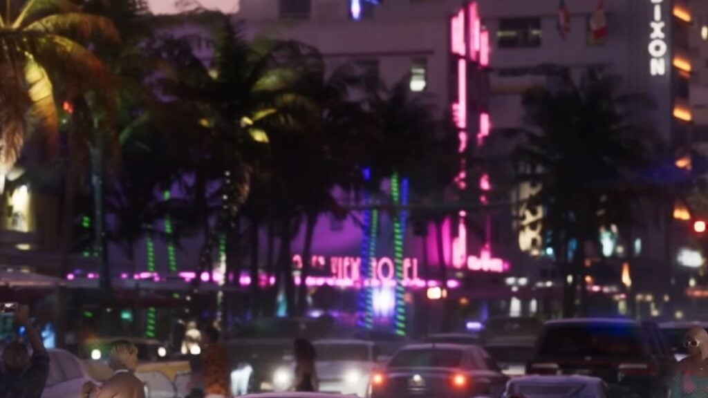 The Ocean View Hotel sign visible in GTA 6 Trailer 2.