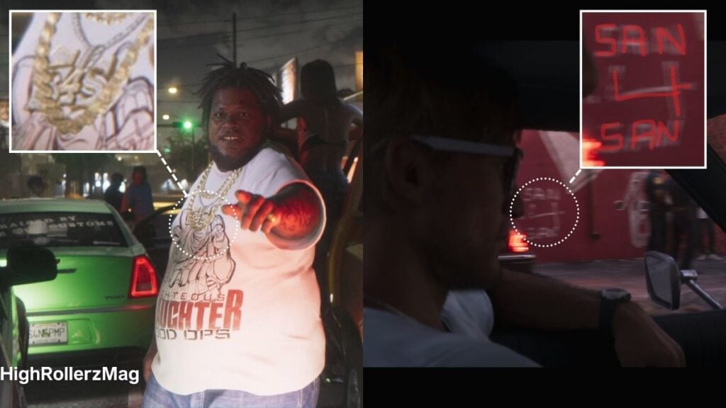San4San Logo Spotted in trailer 1 and 2