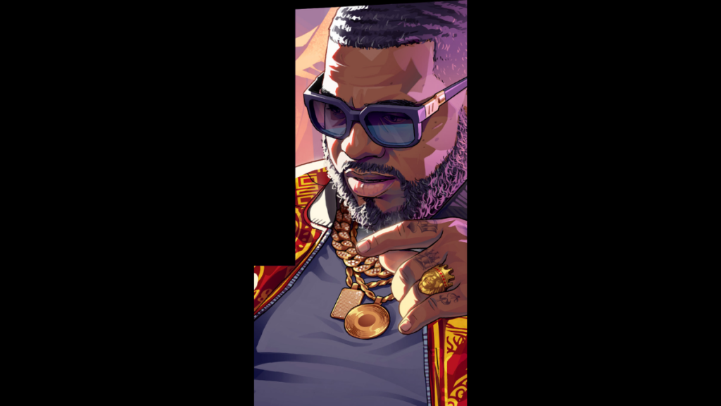 Boobie Ike from GTA 6 Box Art Cover