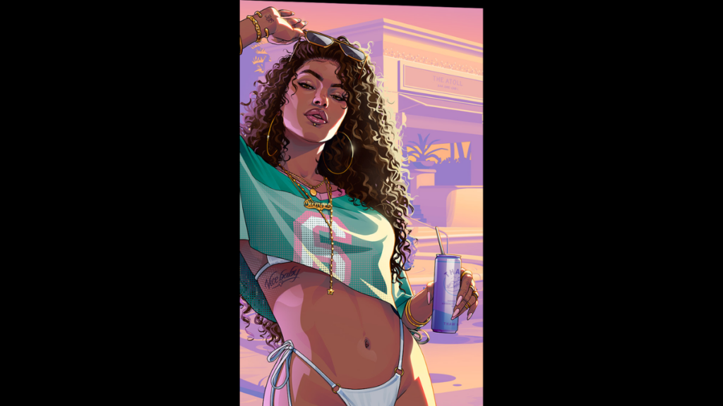 Mystery Cover Girl from GTA 6 Box Art Cover