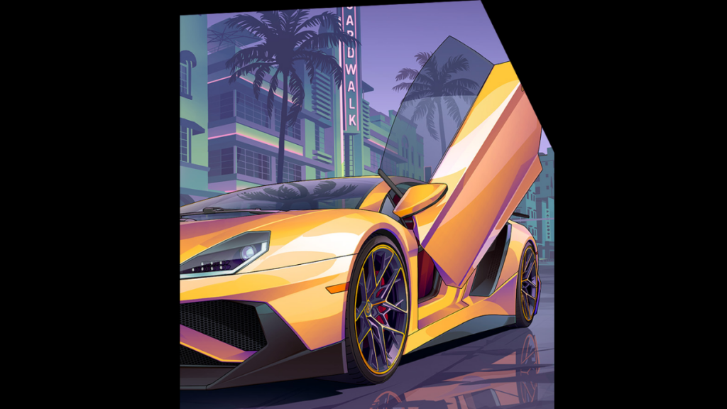 New Pegassi Sports Car from GTA 6 Box Art Cover