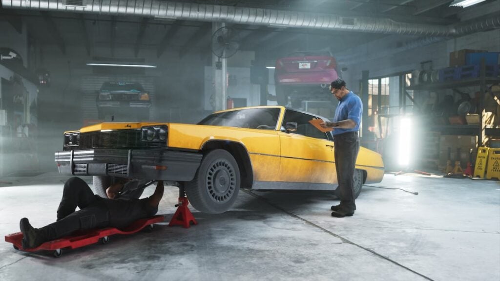Albany Manana being worked on at Rideout Customs in GTA 6