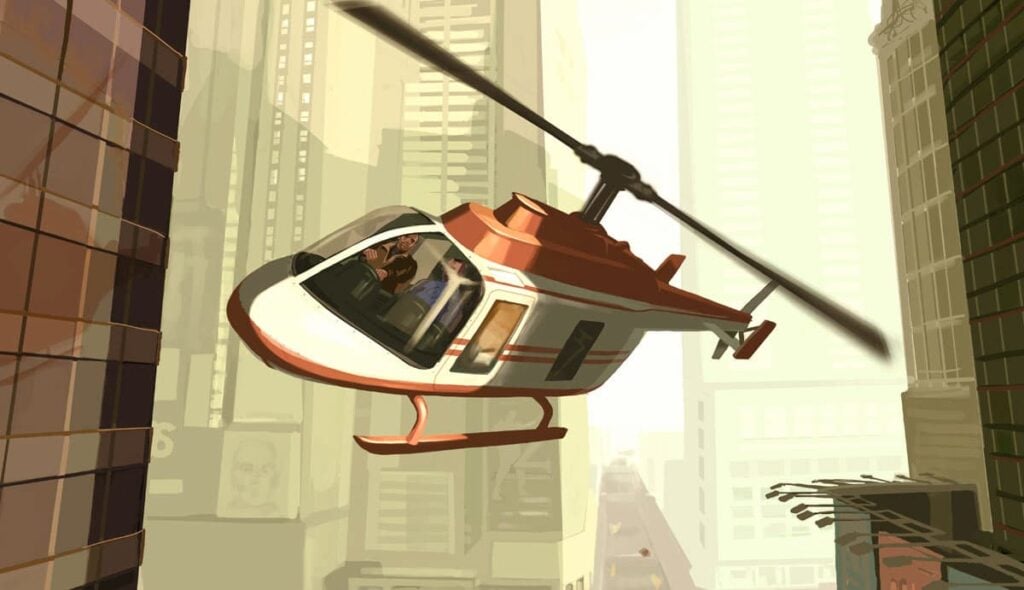 GTA 4 Concept Art Helicopter