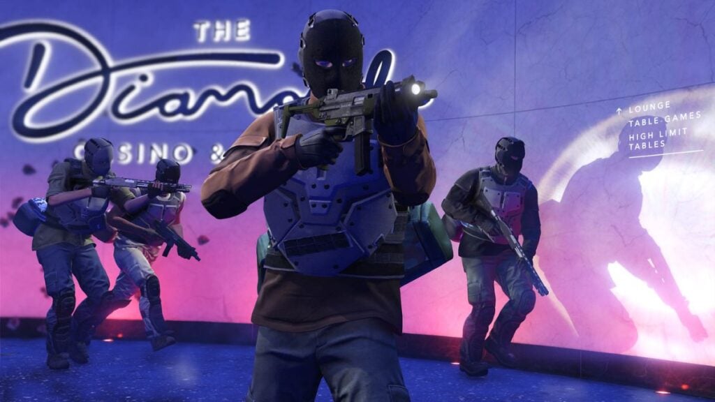 A shot from the GTA Online Diamond Casino heist.