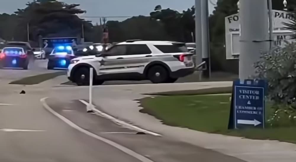 The speeding Range Rover