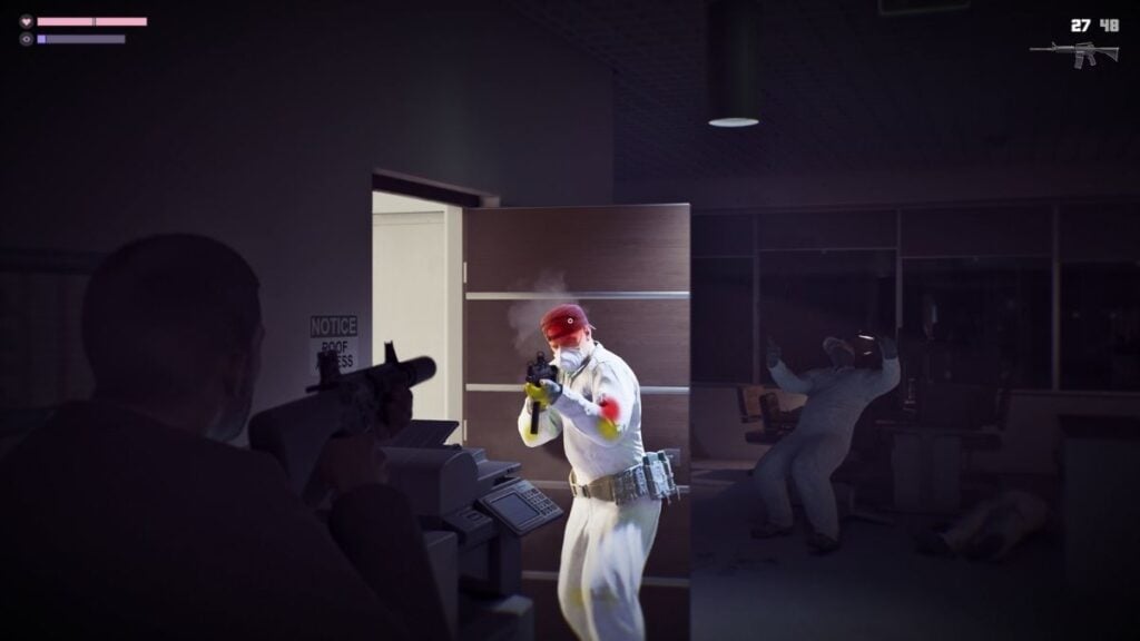 Jason uses Dead Eye, called Focus in GTA 6, to take out two enemies.