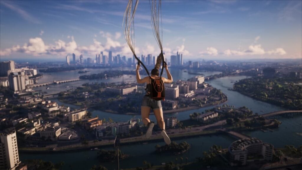 Lucia Opening Her Parachute