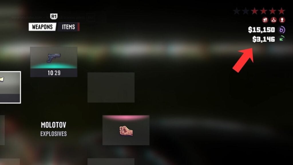 Money values on-screen during the extended look at GTA 6.