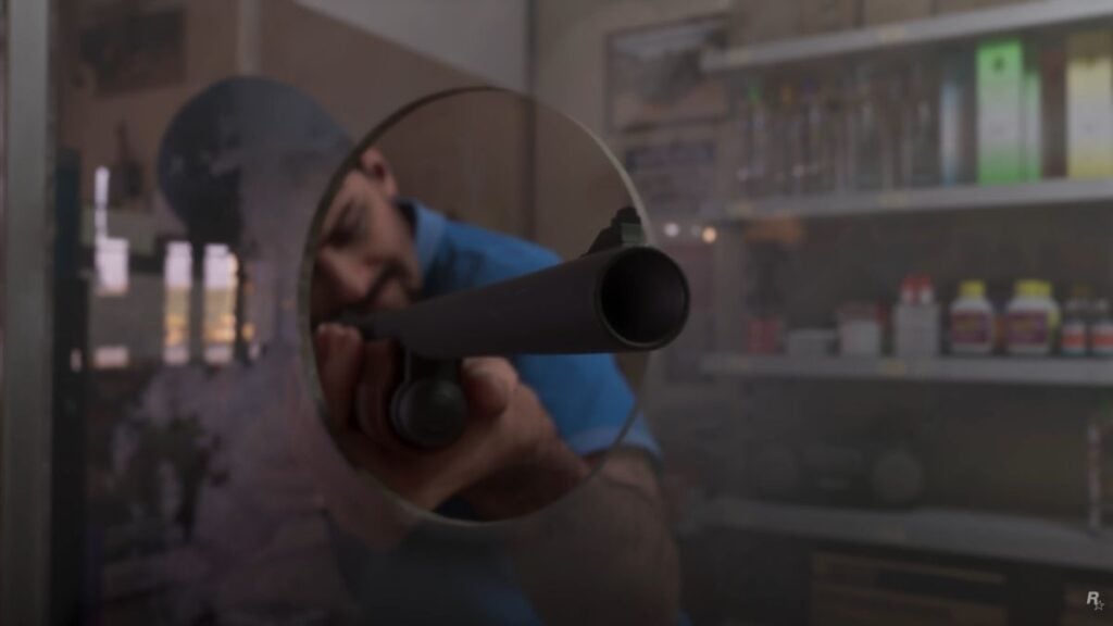 An NPC with a shotgun in GTA 6.