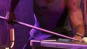 Jason holding a pool cue in GTA 6