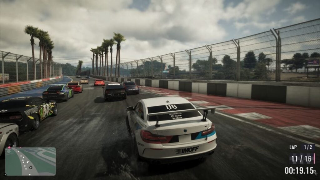 A Sentinel in GTA 6 racing against other cars.