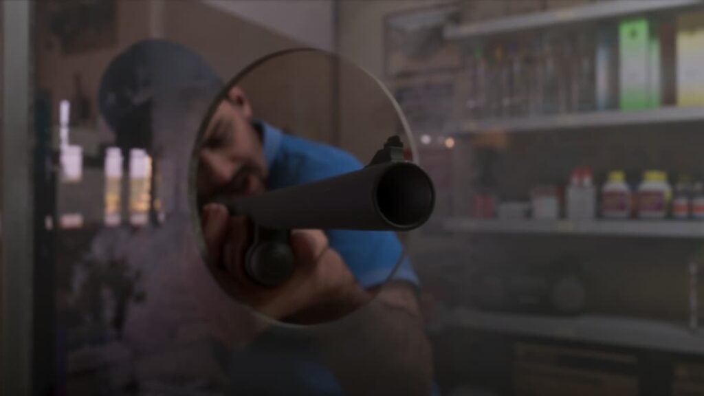 Store Clerk Holding a Shotgun in GTA 6