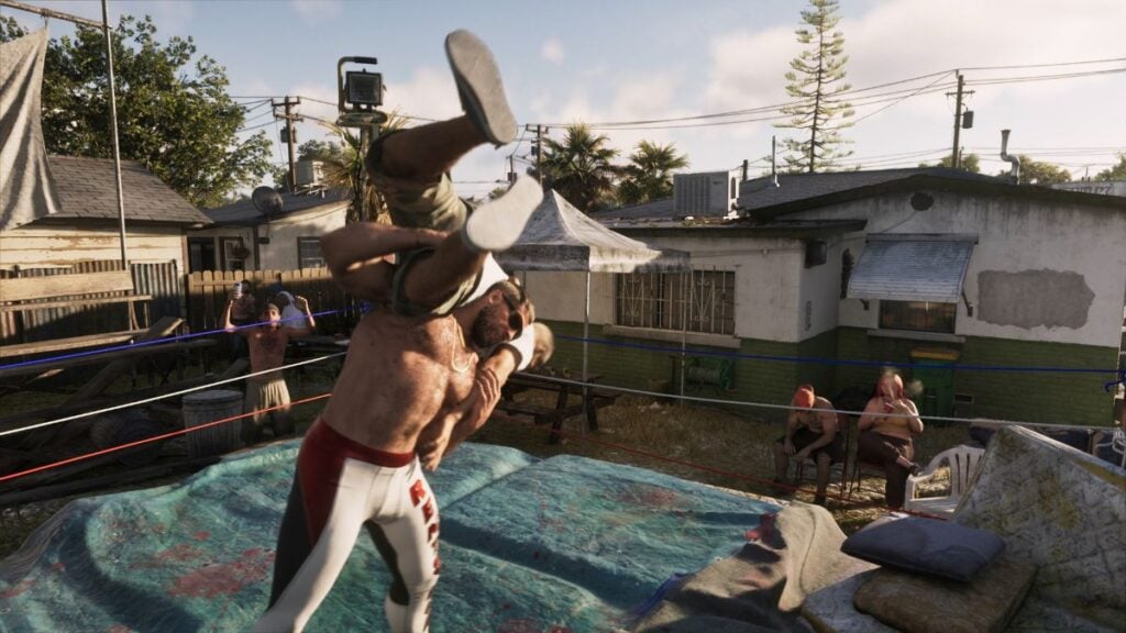 Wrestler Body Slamming Jason