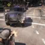 Jason shooting at police in the GTA 6 Extended Look.