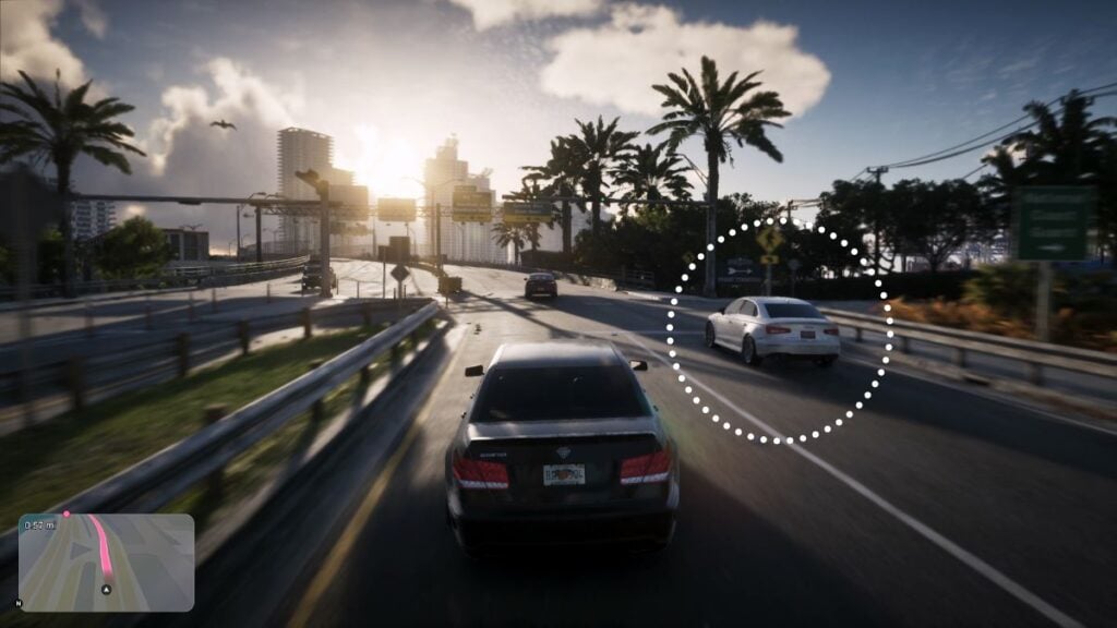 Rear of Silver Obey Tailgater S in GTA 6 Extended Look